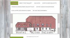 Desktop Screenshot of hostel-altes-salzamt.de