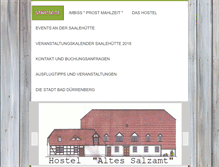 Tablet Screenshot of hostel-altes-salzamt.de